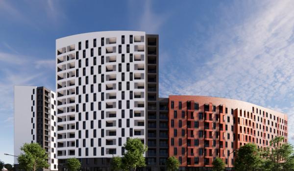 Slika projekta Moderan urbani kompleks u naselju Podbara u Novom Sadu